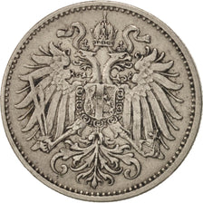 Austria, Franz Joseph I, 10 Heller, 1894, AU(50-53), Nickel, KM:2802