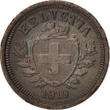 Switzerland, Rappen, 1919, Bern, EF(40-45), Bronze, KM:3.2