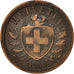 Coin, Switzerland, 2 Rappen, 1850, EF(40-45), Bronze, KM:4.1