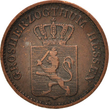 Moneta, Landy niemieckie, HESSE-DARMSTADT, Ludwig III, Pfennig, 1866, EF(40-45)