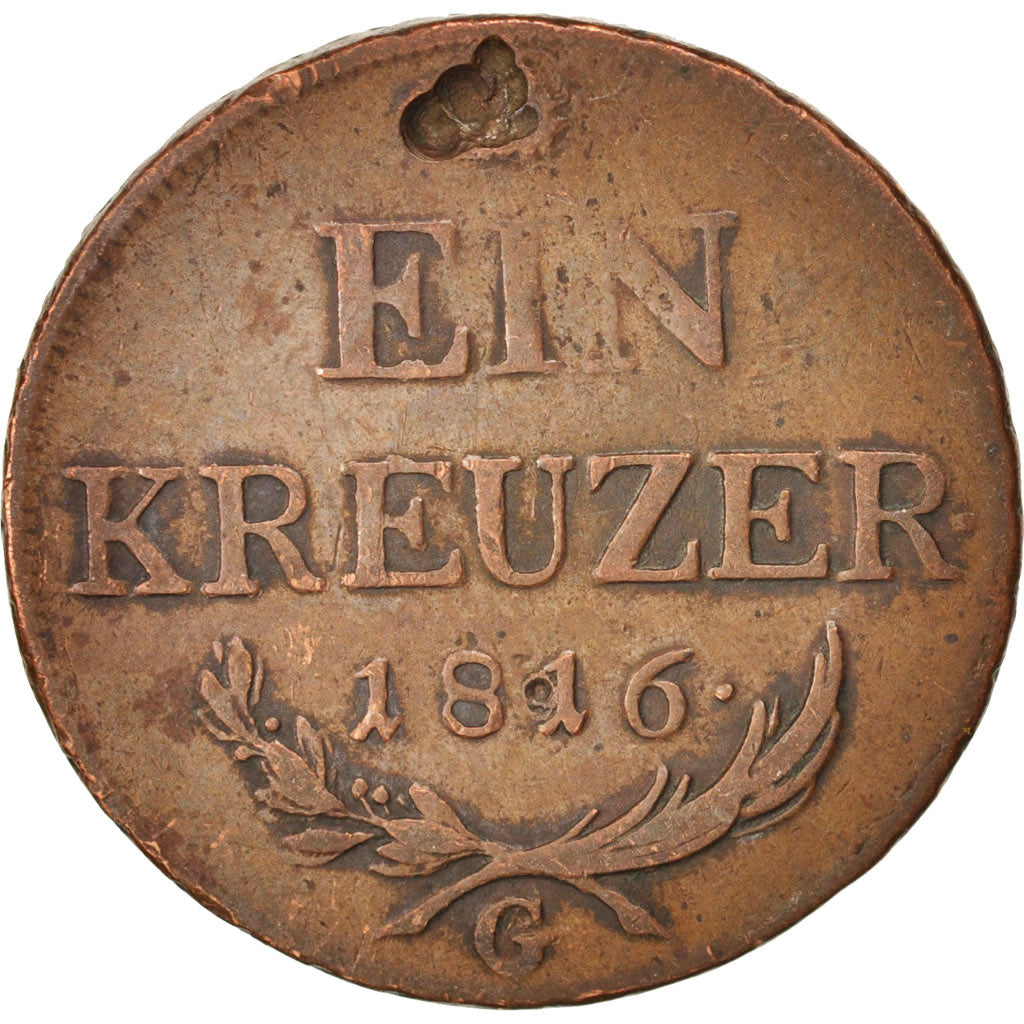 Coin, Austria, Franz II (I), Kreuzer, 1816, Graz, VF(20-25), Copper, KM:2113