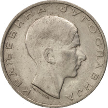 Yugoslavia, Petar II, 10 Dinara, 1938, AU(55-58), Nickel, KM:22