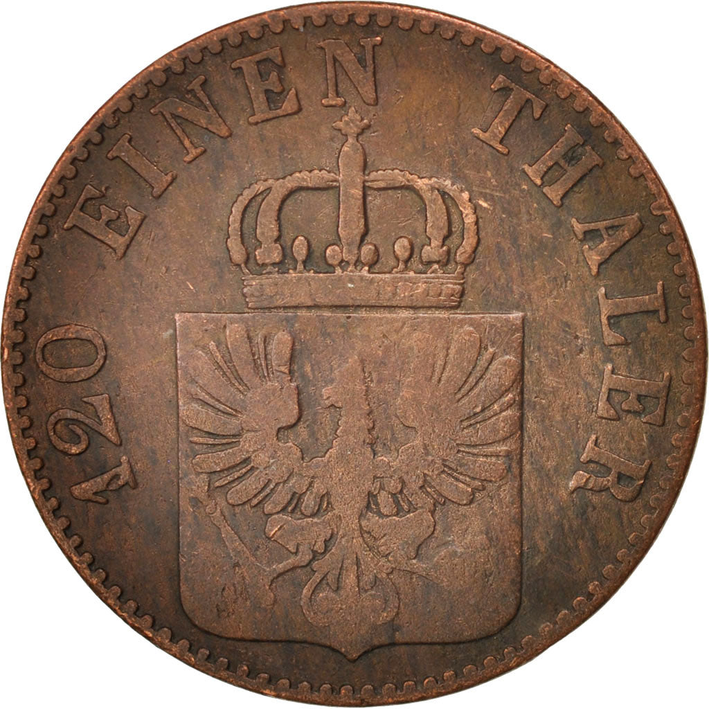 Coin, German States, PRUSSIA, Friedrich Wilhelm IV, 3 Pfennig, 1852, Berlin