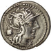 Moneda, Quinctia, Denarius, 126 BC, Roma, MBC, Plata, Sear:143