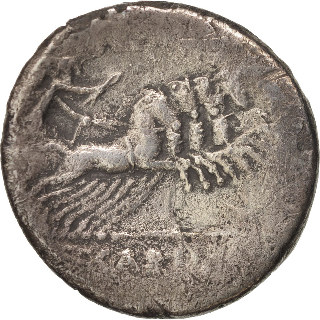 Carisia, Denarius, 46 BC, Roma, F(12-15), Silver, Sear:450
