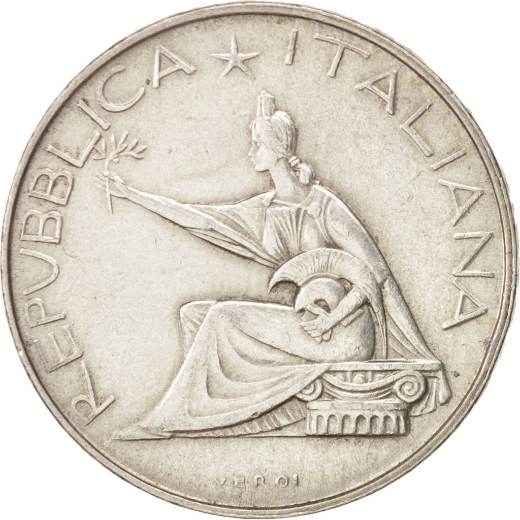 Coin, Italy, 500 Lire, 1961, Rome, AU(50-53), Silver, KM:99