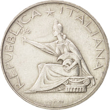 Coin, Italy, 500 Lire, 1961, Rome, AU(50-53), Silver, KM:99
