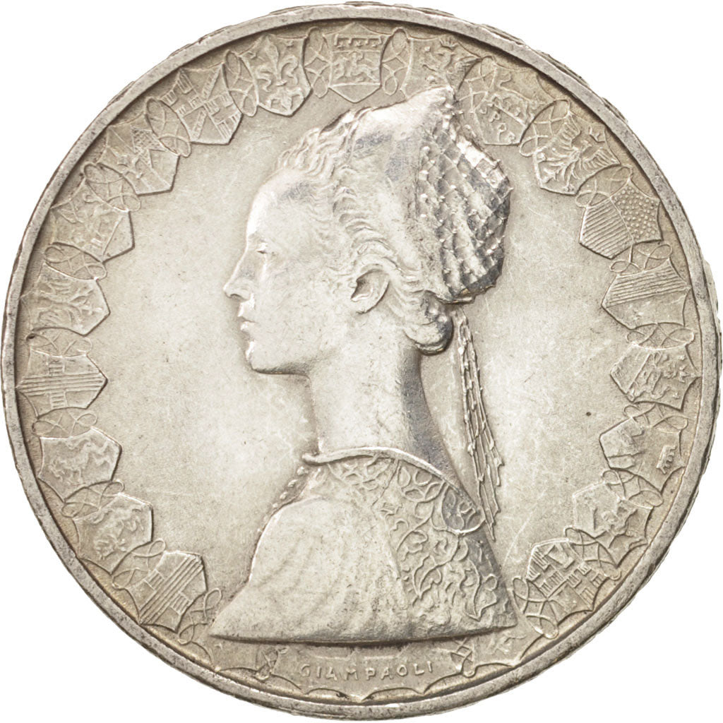 Italy, 500 Lire, 1958, Rome, AU(55-58), Silver, KM:98