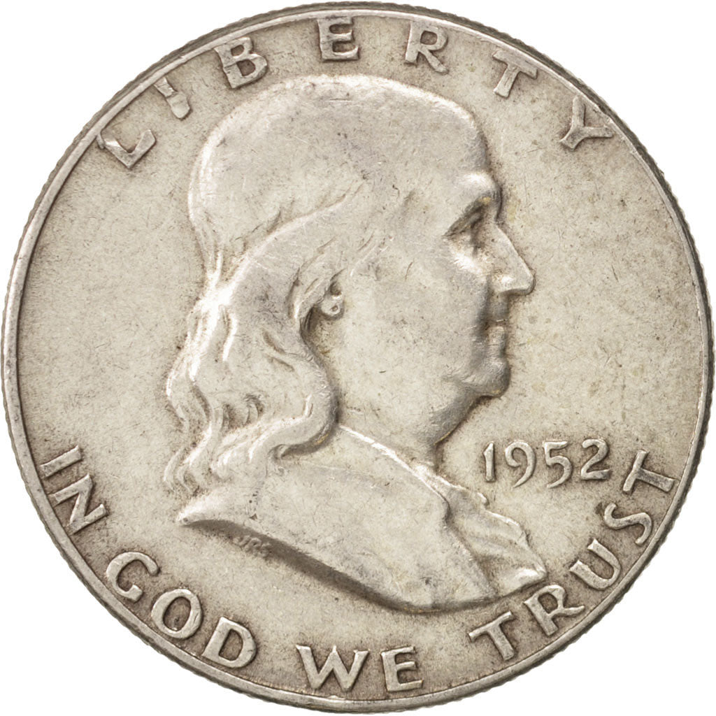 Coin, United States, Franklin Half Dollar, Half Dollar, 1952, U.S. Mint