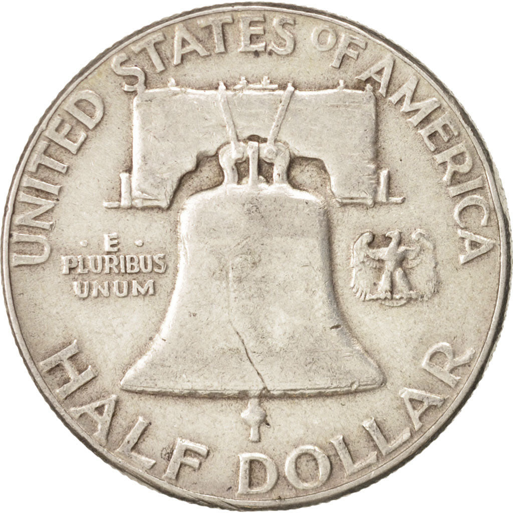 Coin, United States, Franklin Half Dollar, Half Dollar, 1952, U.S. Mint