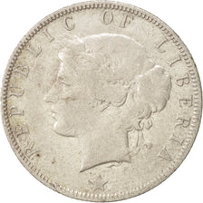 Coin, Liberia, 25 Cents, 1906, Heaton, Birmingham, England, VF(20-25), Silver