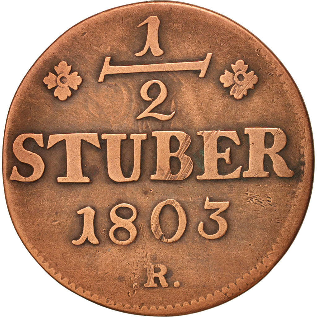 Coin, German States, BERG, Maximilian IV Joseph, 1/2 Stüber, 1803, D