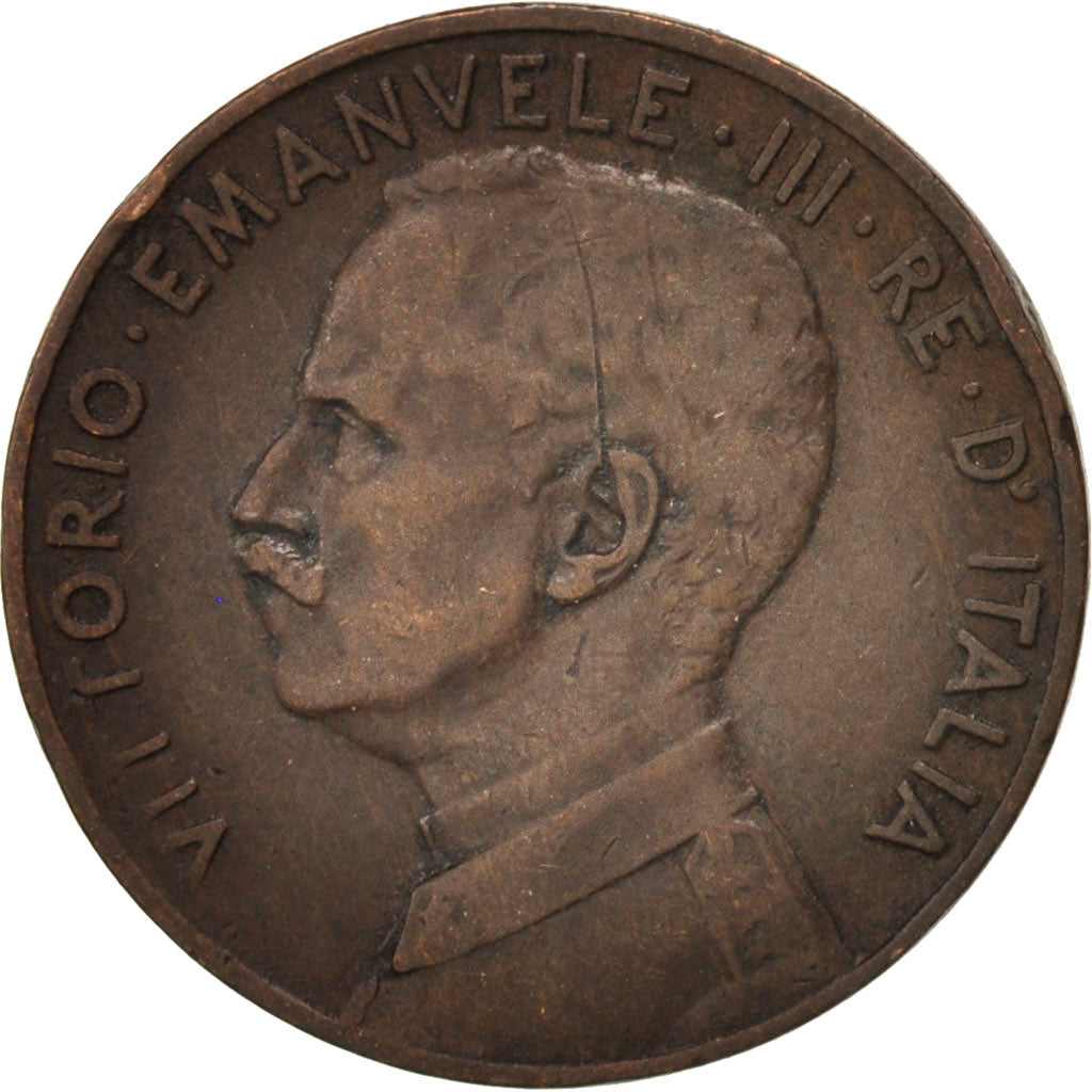 Coin, Italy, Vittorio Emanuele III, 5 Centesimi, 1918, Rome, VF(20-25), Bronze