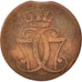 Moneda, Dinamarca, Christian VII, Skilling, 1771, BC+, Cobre, KM:616.1