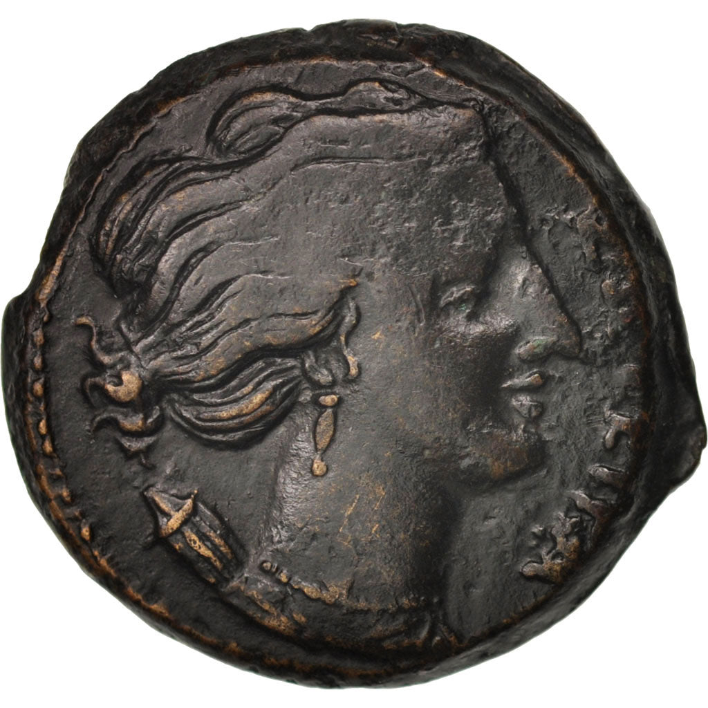 Coin, Sicily, Bronze, 295 BC, Syracuse, AU(50-53), Bronze, BMC:44