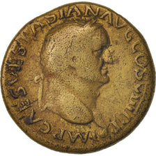 Moneda, Vespasian, As, 77-78, Lyons, BC+, Cobre, RIC:1217