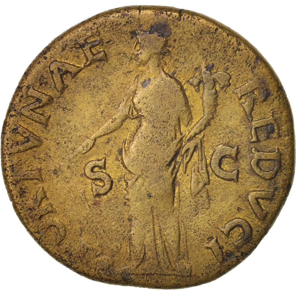 Coin, Vespasian, As, 77-78, Lyons, VF(30-35), Copper, RIC:1217