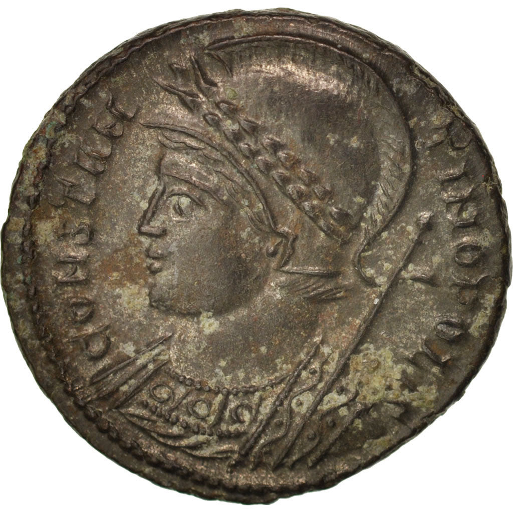 Moneta, Constantine I, Nummus, 332-333, Trier, BB+, Rame, RIC:VII 543 P