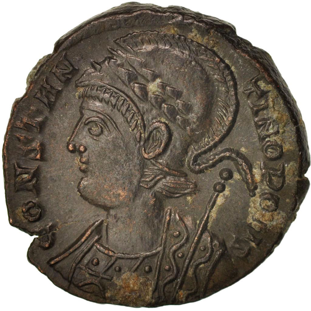 Moneda, Constantine I, Nummus, 332-333, Trier, MBC+, Cobre, RIC:VII 554