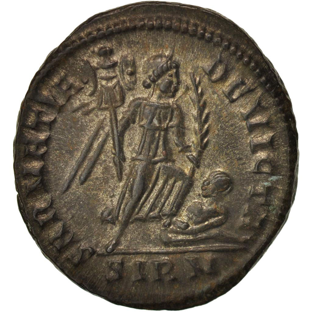Coin, Constantine I, Nummus, 324-325, Sirmium, AU(50-53), Copper, RIC:VII 48