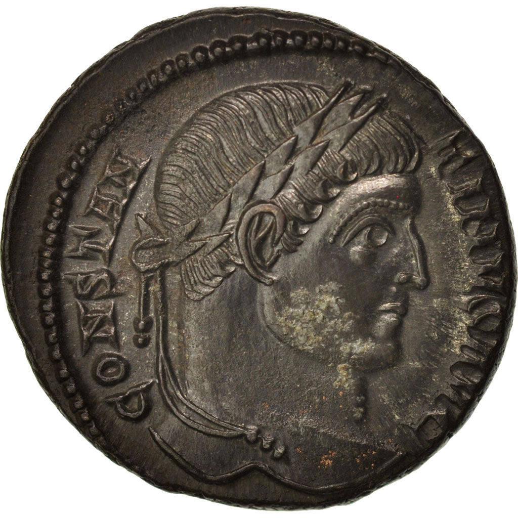 Münze, Constantine I, Nummus, 323-324, Trier, VZ, Kupfer, RIC:VII 435 S