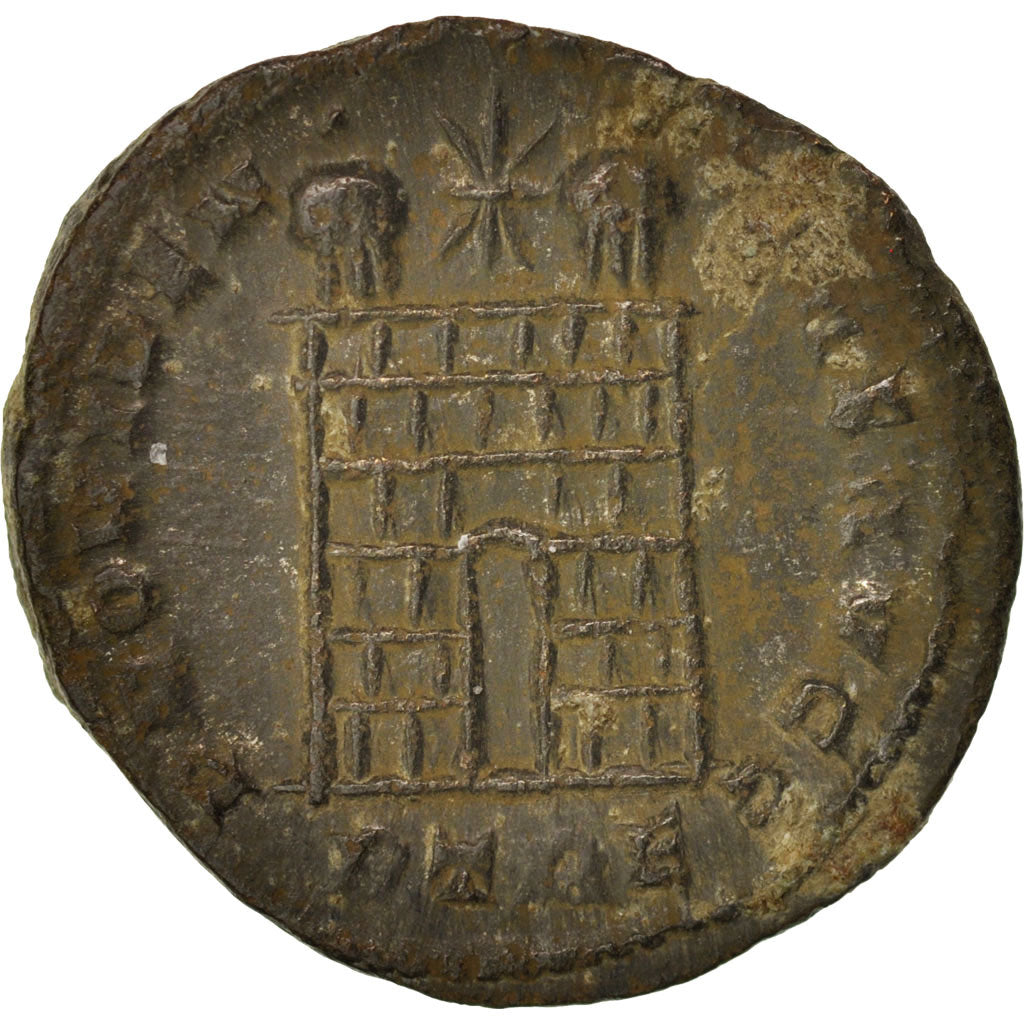 Münze, Constantine I, Nummus, 327-328, Trier, SS+, Kupfer, RIC:VII 504