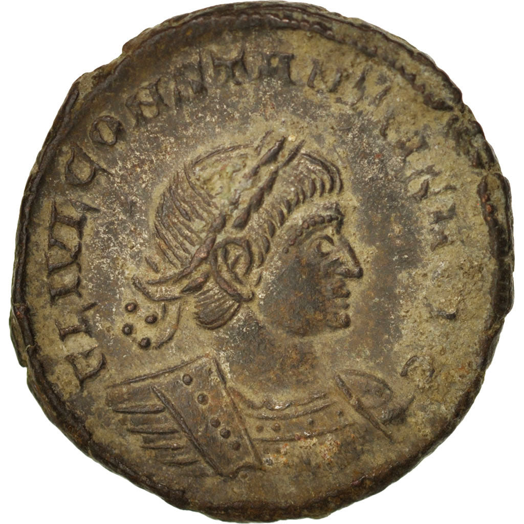 Moneda, Constantius II, Nummus, 330-331, Trier, MBC+, Cobre, RIC:VII 528