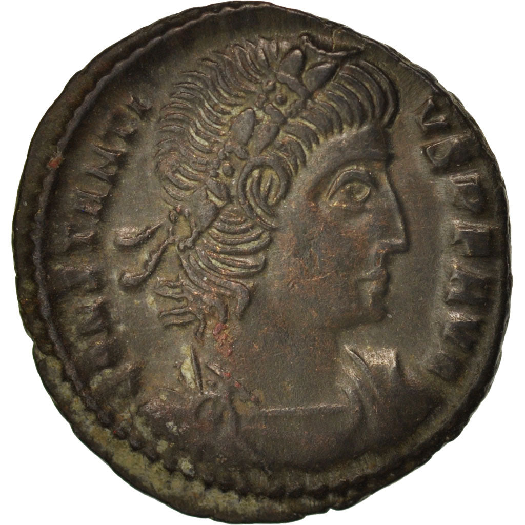Moneta, Constantius II, Nummus, 337-341, Siscia, SPL-, Rame, RIC:VIII 91