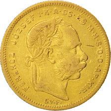 Hungría, Franz Joseph I, 8 Forint 20 Francs, 1870, Karlsburg, MBC+, Oro