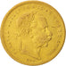 Hungría, Franz Joseph I, 8 Forint 20 Francs, 1870, Karlsburg, MBC+, Oro