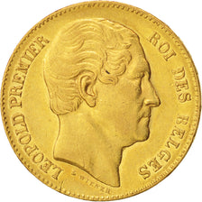 Coin, Belgium, Leopold I, 20 Francs, 20 Frank, 1865, AU(55-58), Gold, KM:23