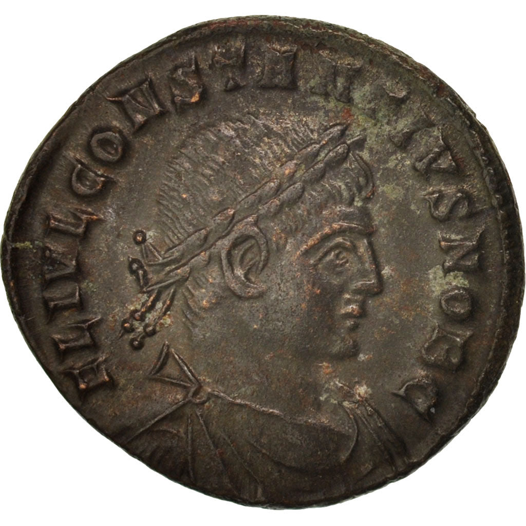 Moneta, Constantius II, Nummus, 332-333, Arles, SPL-, Rame, RIC:VII 367