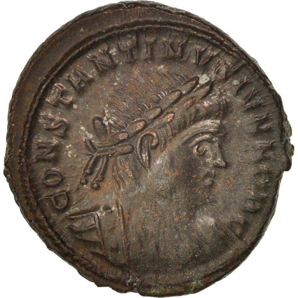 Moneda, Constantine II, Nummus, 330-331, Trier, MBC+, Cobre, RIC:VII 520