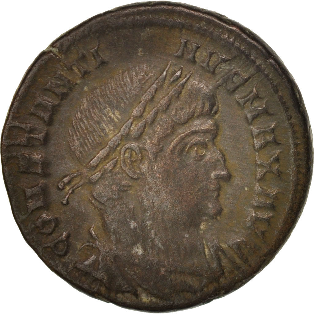 Moneta, Constantine I, Nummus, 330-335, Trier, BB+, Rame, RIC:VII 538