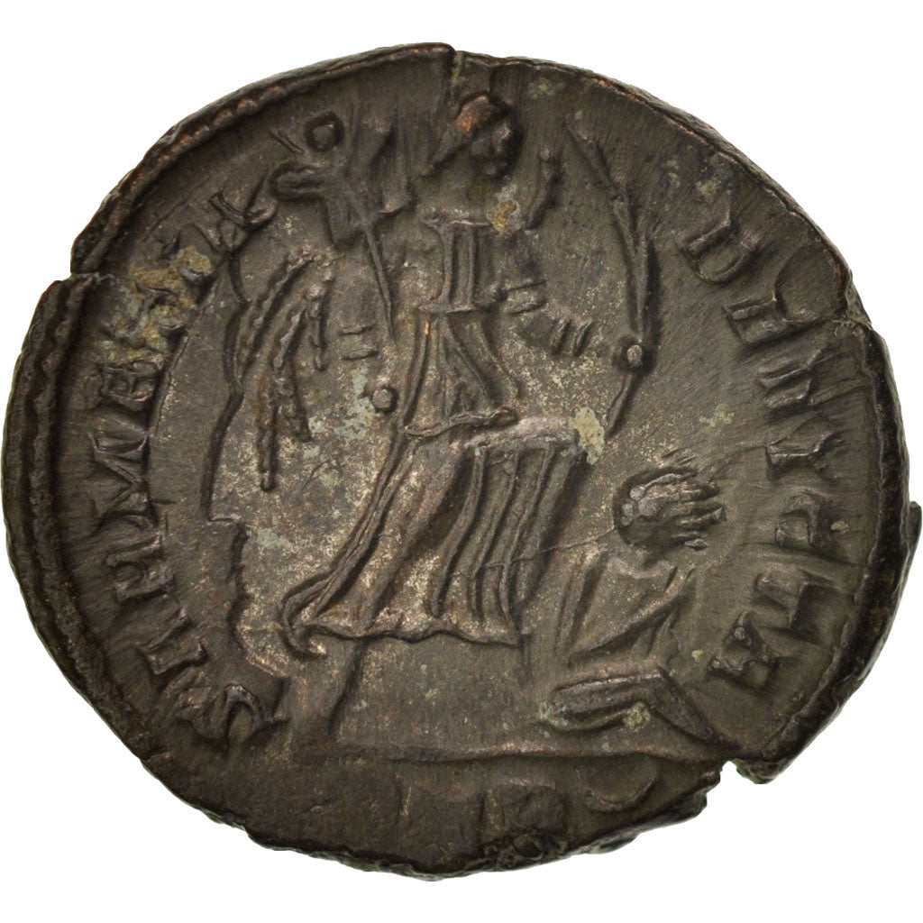 Moneta, Constantine I, Nummus, 323-324, Trier, AU(50-53), Miedź, RIC:VII 435 P