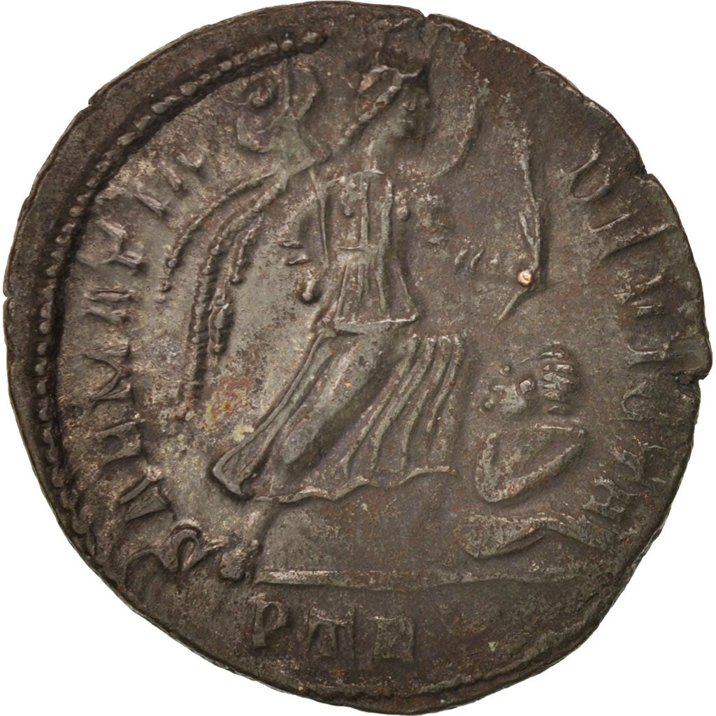 Moneta, Constantine I, Nummus, 323-324, Trier, AU(50-53), Miedź, RIC:VII 435 P