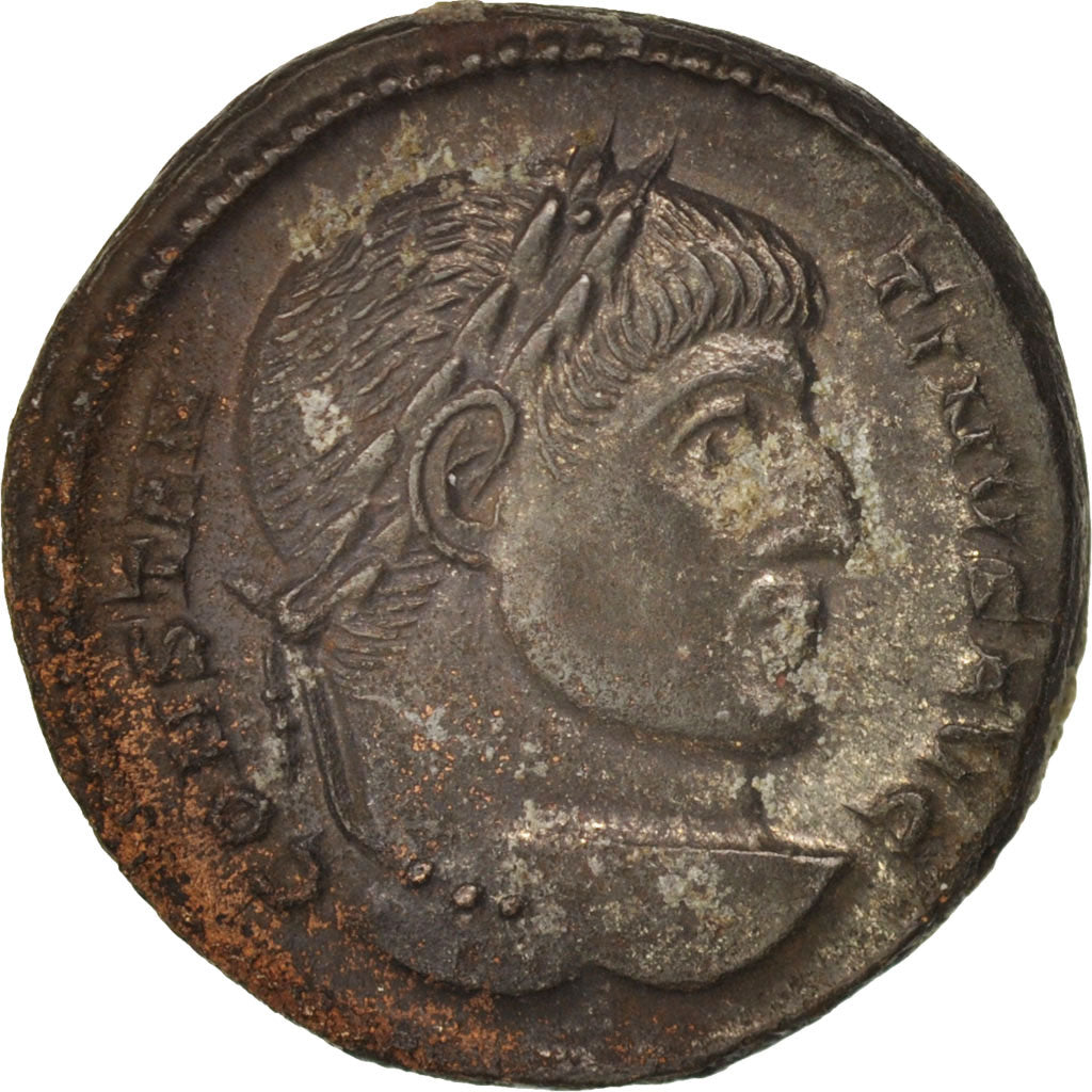 Moneda, Constantine I, Nummus, 322-323, Arles, MBC+, Cobre, RIC:VII 252