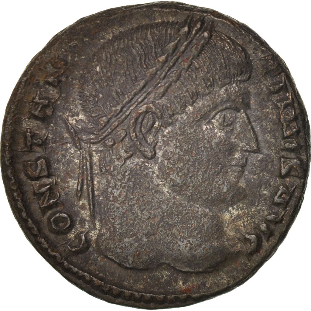 Moneda, Constantine I, Nummus, 324, Thessalonica, EBC, Cobre, RIC:VII 101 E