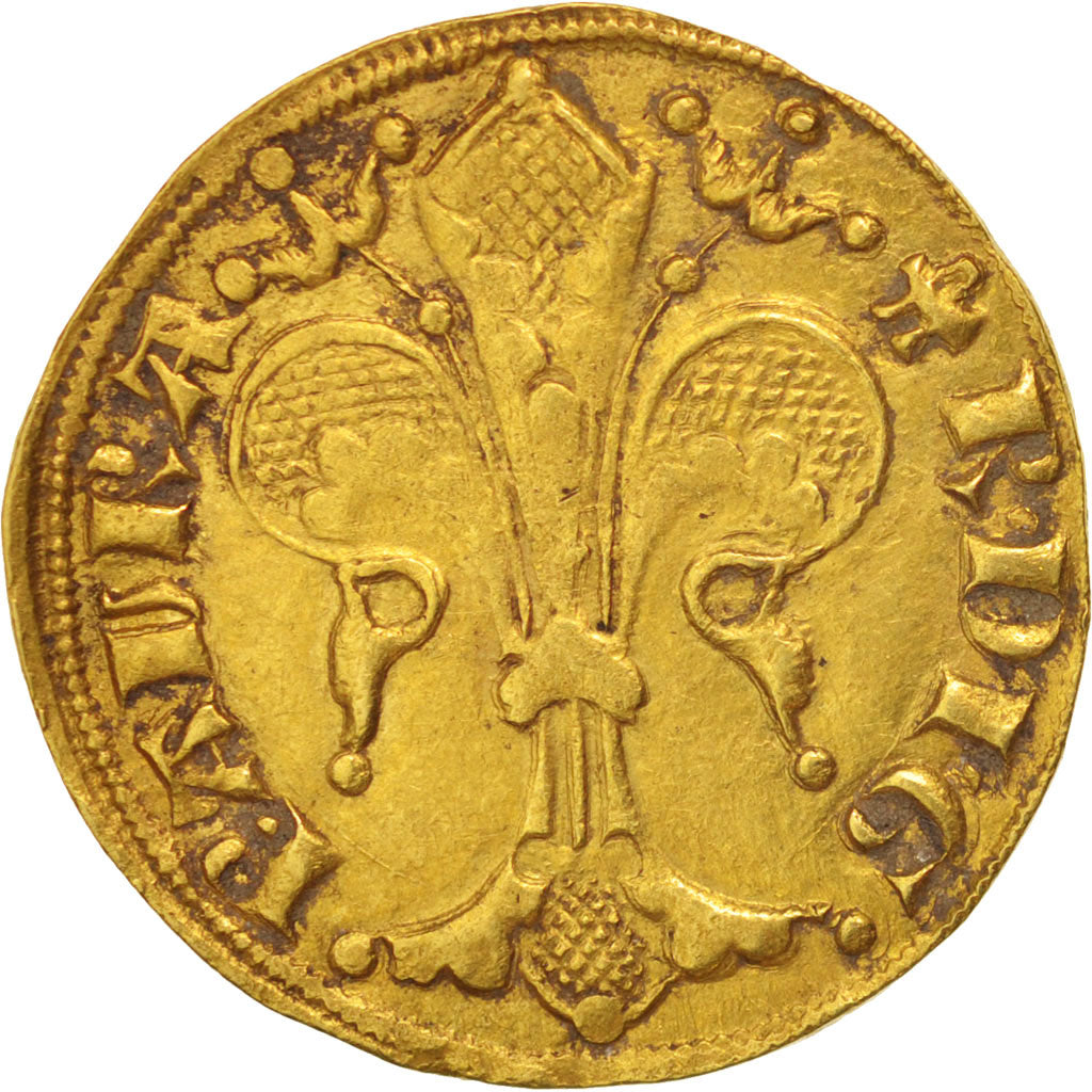 France, Orange, Raymond V, Florin D'or, Orange, EF(40-45), Gold, Duplessy:2072