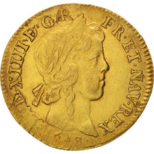 Moneda, Francia, Louis XIV, Louis d'or à la mèche longue, Louis d'Or, 1648