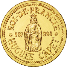 France, Medal, Hugues Capet, Millénaire des Capétiens, History, FDC, Or