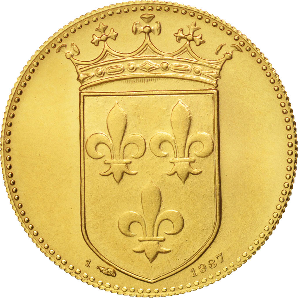 France, Medal, Roi de France, François Ier, History, MS(65-70), Gold