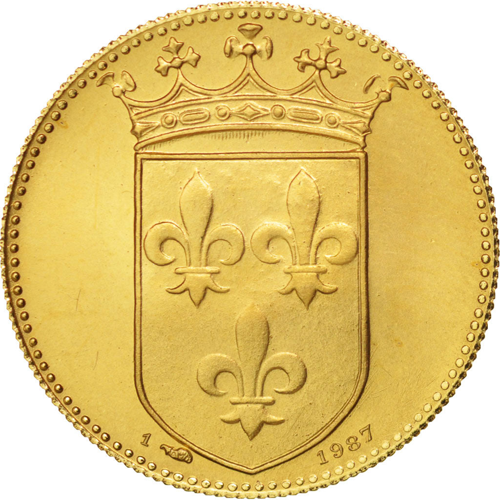 France, Medal, Roi de france, Henri II, History, MS(65-70), Gold