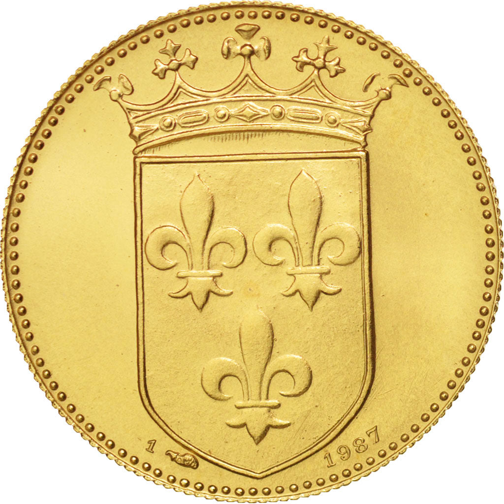 France, Medal, Roi de France, François II, History, MS(65-70), Gold