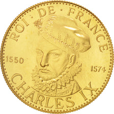 France, Medal, Roi de France, Charles IX, History, MS(65-70), Gold