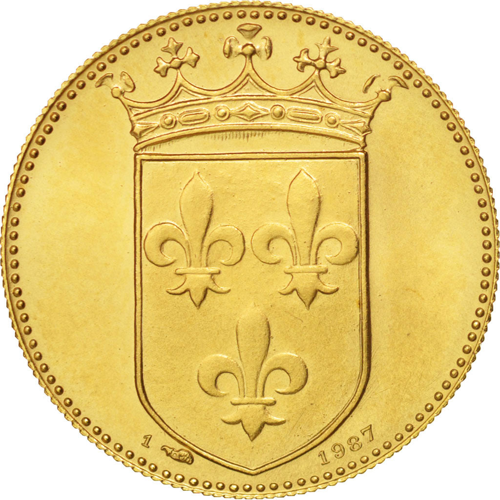 Francia, Medal, Roi de France, Henri III, History, FDC, Oro