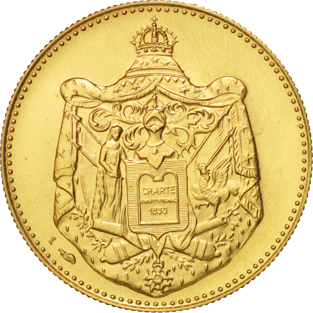 France, Medal, Louis-Philippe I, roi des Français, History, MS(65-70), Gold