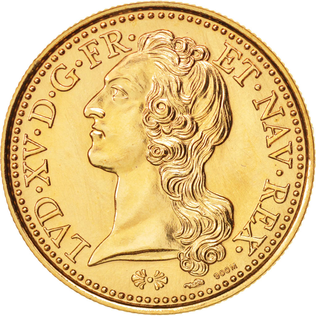 France, Medal, Roi de France, Louis XV, History, 1992, MS(65-70), Gold