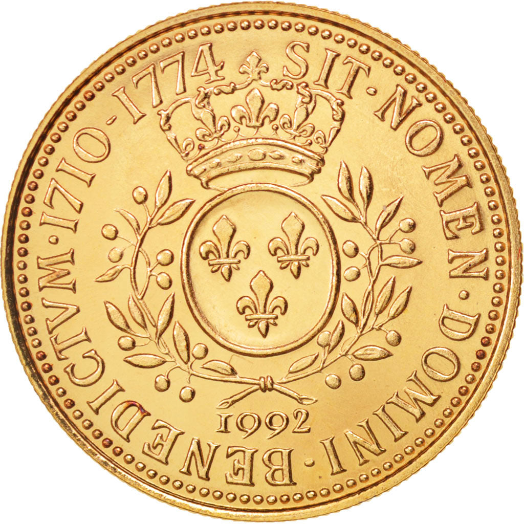 France, Medal, Roi de France, Louis XV, History, 1992, MS(65-70), Gold