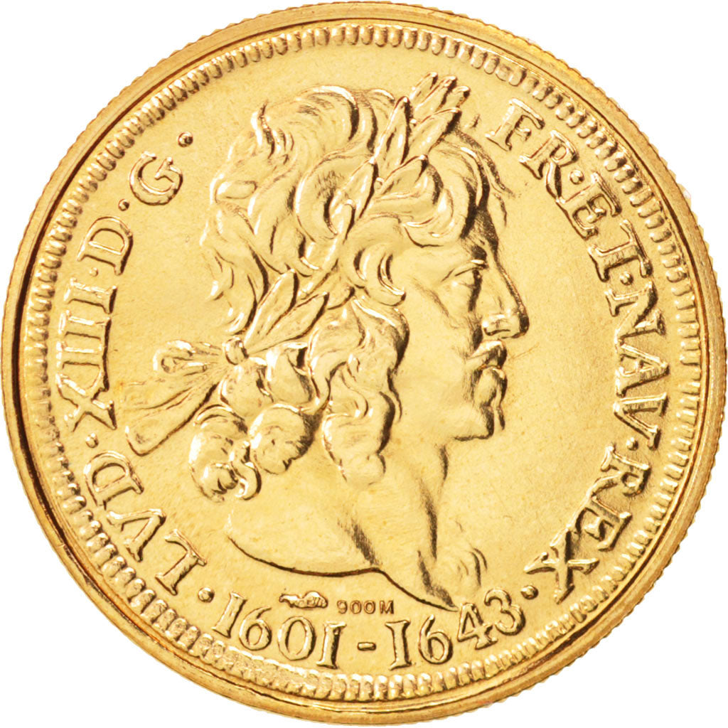 France, Medal, Les rois de France, Louis XIII, Louis XIII, History, 1992